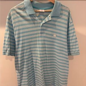 Brooks Brothers Light Blue Striped Polo Shirt